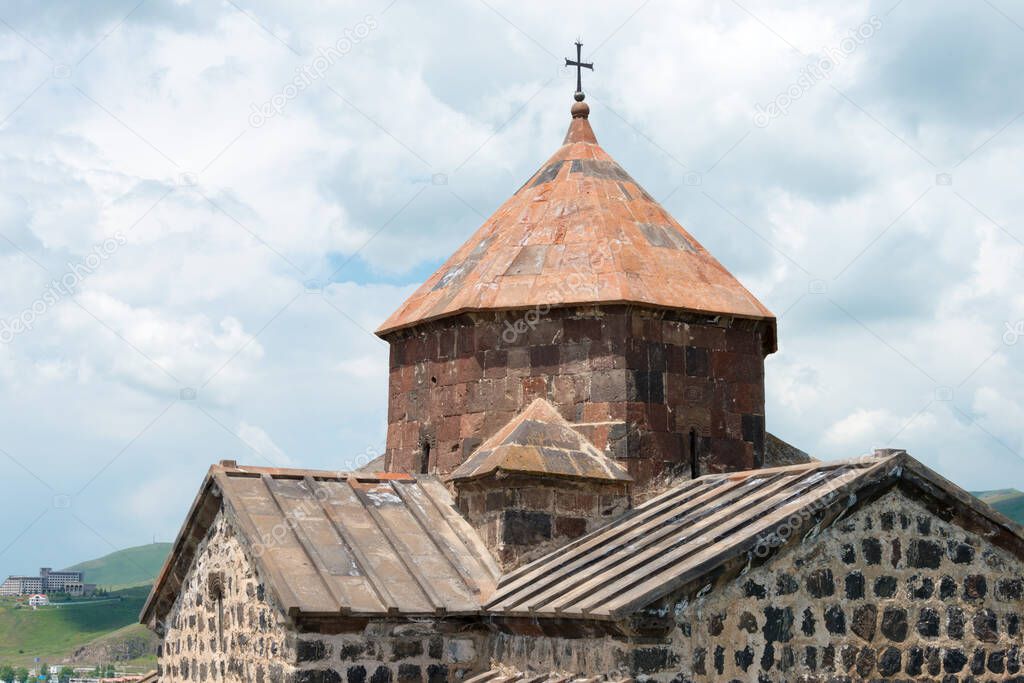Sevan, Armenia - Sevanavank Monastery. a famous Historic site in Sevan, Gegharkunik, Armenia.