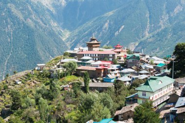 Kinnaur, Hindistan - Rekong Peo 'daki Kalpa Köyü, Kinnaur County, Himachal Pradesh, Hindistan.