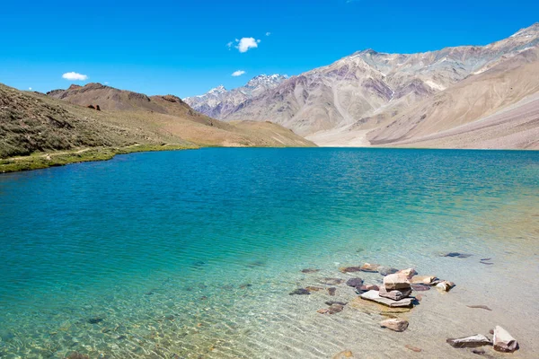 Himachal Pradesh India Chandra Taal Lago Luna Lahaul Spiti Himachal —  Fotos de Stock