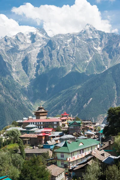 Kinnaur India Villaggio Kalpa Rekong Peo Contea Kinnaur Himachal Pradesh — Foto Stock