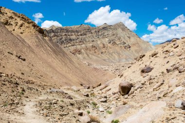 Ladakh, Hindistan - Likir ve Yangtang arasında Sham Valley, Ladakh, Jammu ve Kashmir, Hindistan 'dan güzel manzara.