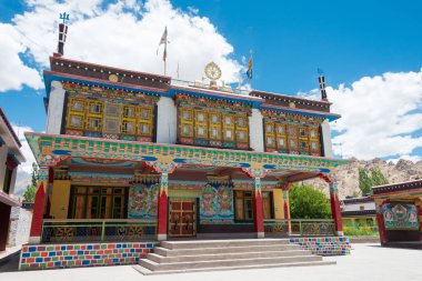 Ladakh, Hindistan - Karma Dupgyud Choeling Manastırı Choglamsar, Ladakh, Jammu ve Kashmir, Hindistan.
