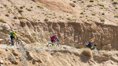 Ladakh, Hindistan - Sham Valley, Ladakh, Jammu ve Kashmir 'den Sermangchan La Pass (Tsermangchan La Pass) 3897 m manzara.