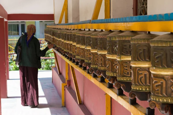 Manali Indien Himalayas Buddistiska Sällskap Manali Ett Berömt Tibetanskt Buddistiskt — Stockfoto