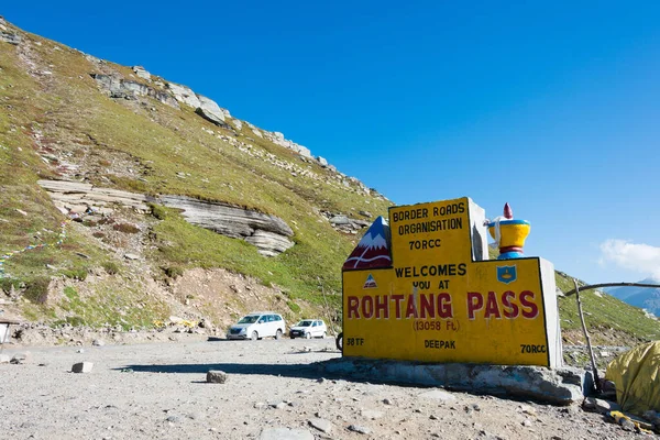 Himachal Pradesh India Monumento Rohtang Rohtang Pass Manali Himachal Pradesh —  Fotos de Stock