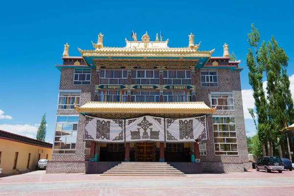 印度拉达克 印度Choglamsar Ladakh Jammu和Kashmir的Karma Dupgyud Choeling修道院 — 图库照片