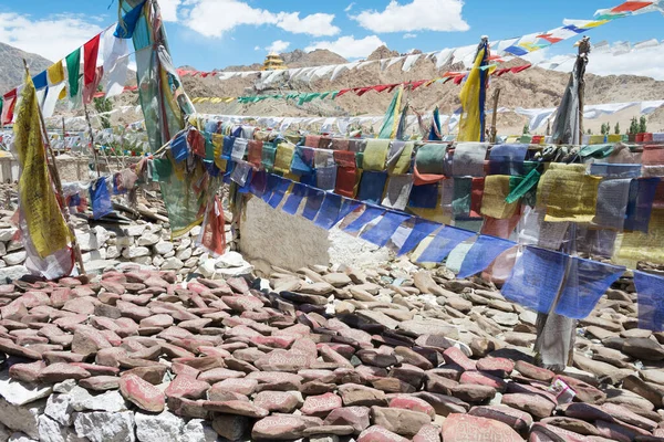 Ladakh Índia Mani Stone Choglamsar Town Ladakh Jammu Kashmir Índia — Fotografia de Stock