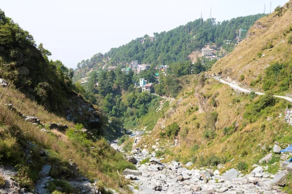 Dharamsala India Wandelpad Van Bhagsu Village Naar Bhagsunag Waterval Een — Stockfoto