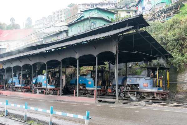 Darjeeling, Hindistan - Darjeeling Himalaya Demiryolu Darjeeling Tren İstasyonu, Batı Bengal, Hindistan. Hindistan 'ın Dağ Demiryolları Dünya Mirası Bölgesi' nin bir parçasıdır..