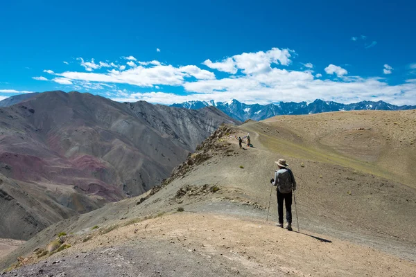 Ladakh Indie Mebtak Pass 3840M Widok Pomiędzy Hemis Shukpachan Tingmosgang — Zdjęcie stockowe