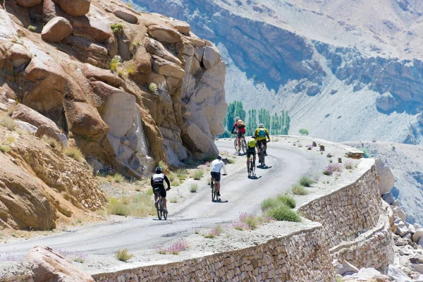 Ladakh, Hindistan - Sham Valley, Ladakh, Jammu ve Kashmir 'den Sermangchan La Pass (Tsermangchan La Pass) 3897 m manzara.