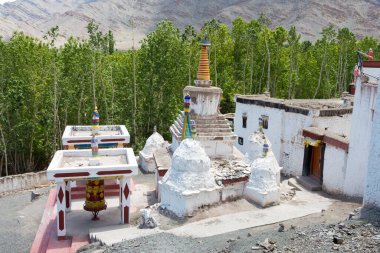 Ladakh, Hindistan - Stok Gompa (Stok Gompa) Ladakh, Jammu ve Kashmir, Hindistan. 14. yüzyılda Lama Lhawang Lotus tarafından kurulmuştur..