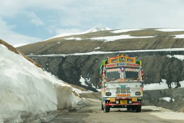 Ladakh, Hindistan - Leh ve Taglang La Pass arasındaki Leh-Manali Highway view Ladakh, Jammu ve Kashmir, Hindistan.