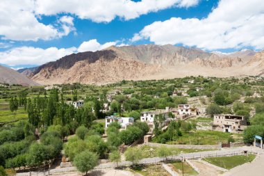 Ladakh, Hindistan - Sham Valley 'deki Hemis Shukpachan Köyü, Ladakh, Jammu ve Kashmir, Hindistan.
