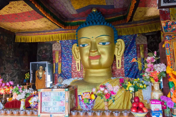 Ladakh Inde Statue Bouddha Monastère Shey Shey Palace Ladakh Jammu — Photo