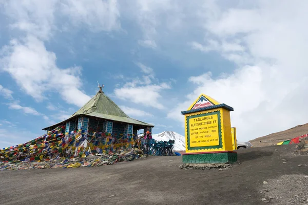 Ladakh Índia Monumento Taglang Pass Estrada Leh Manali Ladakh Jammu — Fotografia de Stock