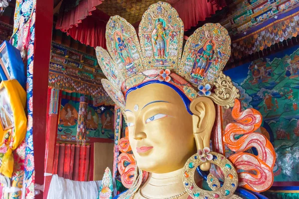 Ladakh India Άγαλμα Του Βούδα Στο Μοναστήρι Thikse Thikse Gompa — Φωτογραφία Αρχείου