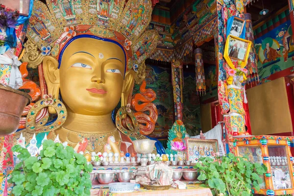 Ladakh Inde Statue Bouddha Monastère Thikse Thikse Gompa Ladakh Jammu — Photo