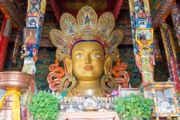 Ladakh Inde Statue Bouddha Monastère Thikse Thikse Gompa Ladakh Jammu — Photo