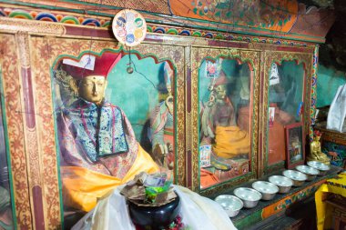 Ladakh, Hindistan - Skurbuchan 'daki Skurbuchan Manastırı, Ladakh, Jammu ve Kashmir, Hindistan.