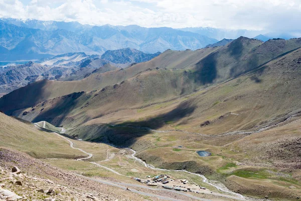 Ladakh India Beautiful Scenic View Khardung Pass 5359M Leh Ladakh — Stock Photo, Image