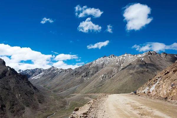 Ladakh Índia Bela Vista Panorâmica Khardung Pass 5359M Leh Ladakh — Fotografia de Stock