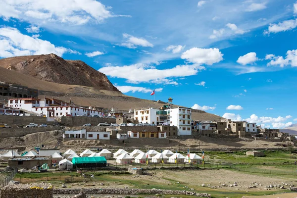 Ladakh India Korzok Village Changthang Plateau Ladakh Jammu Kasjmir India — Stockfoto
