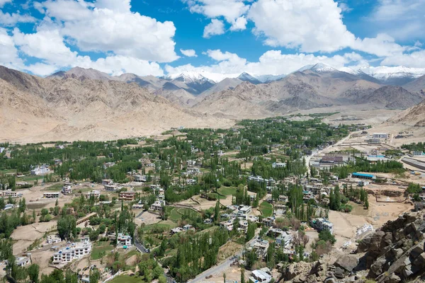 Ladakh India Gyönyörű Kilátás Namgyal Tsemo Kolostorból Namgyal Tsemo Gompa — Stock Fotó