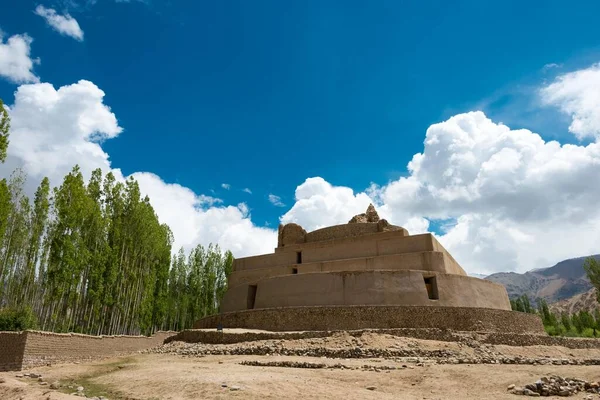 Ladakh, India - Tisseru Stupa in Leh, Ladakh, Jammu and Kashmir, India. Tisseru Stupa was originally built in 15th century.