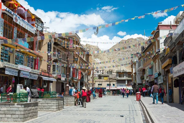 Ladakh India Bazar Principal Leh Ladakh Jammu Cachemira India —  Fotos de Stock