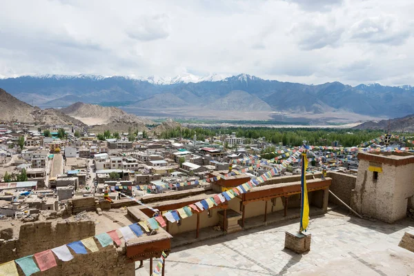 Ladakh India Hermosa Vista Panorámica Desde Leh Palace Leh Ladakh —  Fotos de Stock