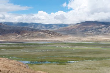 Ladakh, Hindistan - Ladakh, Jammu ve Kashmir 'deki Hanle Village' dan güzel manzara.