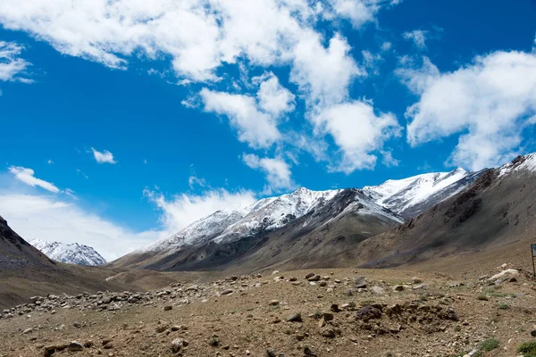 Ladakh India Hermosa Vista Panorámica Desde Entre Pangong Tso Chang — Foto de Stock