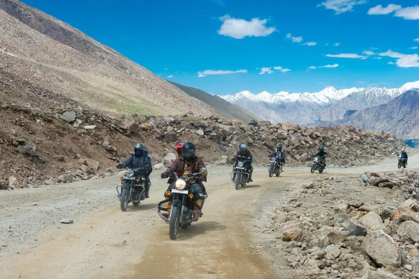 Ladakh India Hermosa Vista Panorámica Desde Diskit Khardung Pass 5359M — Foto de Stock