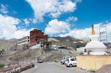 Ladakh, Hindistan - Hindistan 'daki Matho Manastırı (Matho Gompa) Ladakh, Jammu ve Kashmir' de. Manastır aslında 14. yüzyılda inşa edildi..