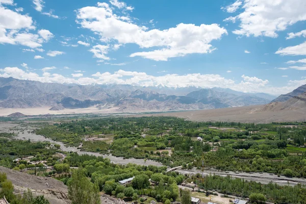 Ladakh Índia Bela Vista Panorâmica Matho Village Ladakh Jammu Caxemira — Fotografia de Stock