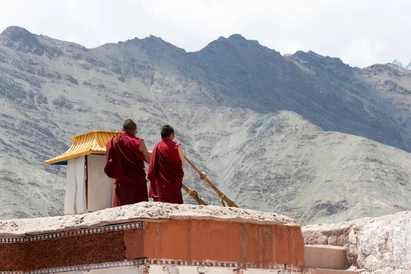 Ladakh Indien Mönche Matho Kloster Matho Gompa Ladakh Jammu Und — Stockfoto