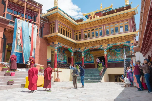 Ladakh India Monjes Monasterio Matho Matho Gompa Ladakh Jammu Cachemira —  Fotos de Stock