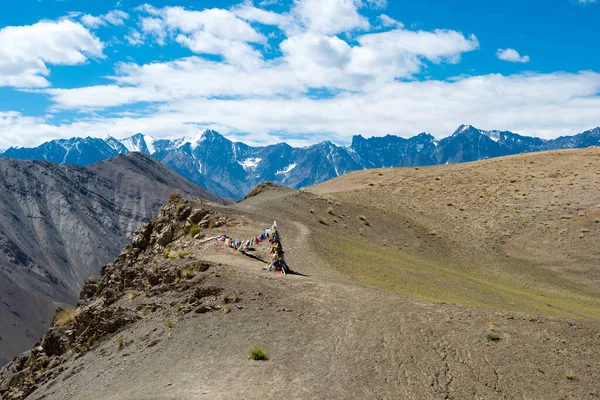 Ladakh India Mebtak Pass 3840M Uitzicht Van Tussen Hemis Shukpachan — Stockfoto