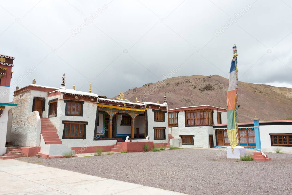 Ladakh, India - Mahe Monastery (Mahe Gompa) in Mahe, Ladakh, Jammu and Kashmir, India.