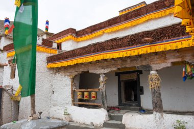 Ladakh, Hindistan - Leh, Ladakh, Jammu ve Kashmir 'deki Sumda Chun Manastırı. Manastır aslında 10-11. yüzyılda inşa edildi..
