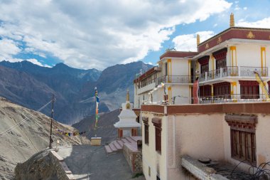 Ladakh, Hindistan - Tingmosgang Manastırı (Tingmosgang Gompa) Sham Vadisi, Ladakh, Jammu ve Kashmir, Hindistan.