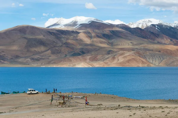 Ladakh India Lago Tso Moriri Changthang Plateau Ladakh Jammu Cachemira —  Fotos de Stock