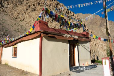 Ladakh, Hindistan - Ladakh, Jammu ve Kaşmir 'deki Türk köyünde Türk Manastırı (Türk Gompa).