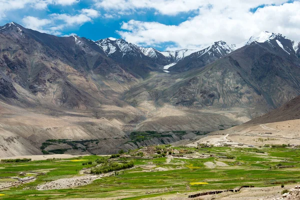 Ladakh Indien Schöne Aussicht Vom Diskit Und Khardung Pass 5359M — Stockfoto
