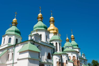 Kiev, Ukrayna - Kiev, Ukrayna 'daki Aziz Sophia Katedrali. Dünya Mirası Katedrali 'nin bir parçası olan Kiev: Saint-Sophia Katedrali ve İlgili Manastır Binaları, Kiev-Pechersk Lavra.