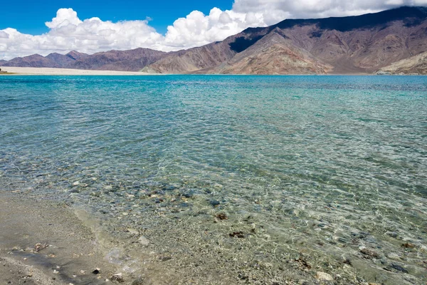 Ladakh Indien Blick Auf Den Pangong See Zwischen Kakstet Und — Stockfoto