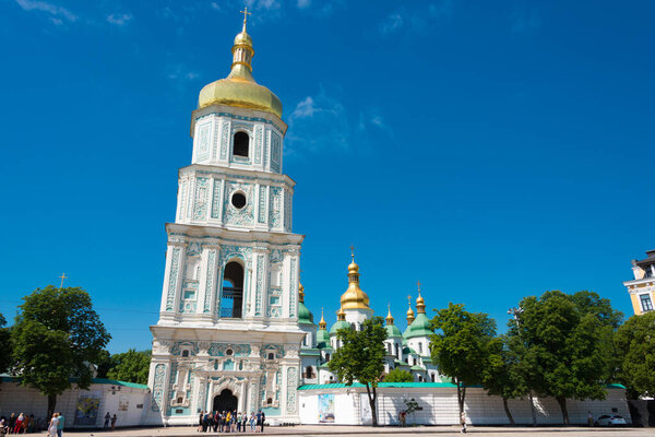 Kiev, Ukraine - Saint Sophia Cathedral in Kiev, Ukraine. It is part of the World Heritage Site - Kiev: Saint-Sophia Cathedral and Related Monastic Buildings, Kiev-Pechersk Lavra.