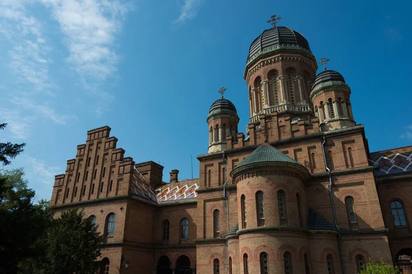 Chernivtsi Ukraine Residence Bukovian Dalmatian Metropolitans World Heritage Site 乌克兰切尔尼夫茨著名的历史遗迹 — 图库照片