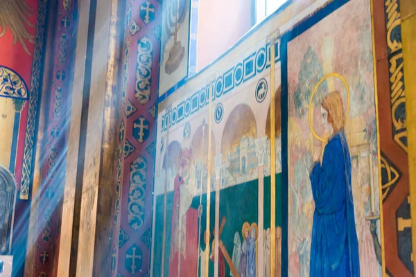 Lviv Ukraina Ancient Mural Vid Armeniska Katedralen Gamla Stan Lviv — Stockfoto